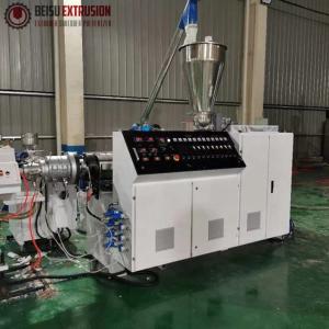 China Machine d'extrudeuse composée à vis Doube conique Caco3 à faible cisaillement supplier