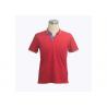 China Summer Men's Cotton Polo Shirts Two - Ply Slim Fit Silk Meah , Screen Printing wholesale