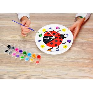 Children's Arts And Crafts Toys DIY Assemble Plaster Clock Lovely Ladybug Design