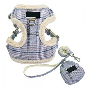 China Soft Cat Harness Collar / Cosy Dog Vest Harness And Leash Set With Cute Bags supplier