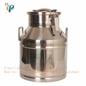 20L 5.25 Gallon stainless steel milk can, lockable milk container for farm, dairy milk bcuekt