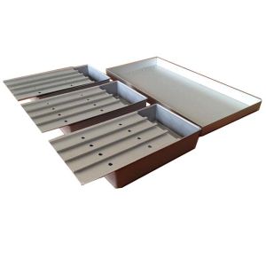 China 295*195*68 mm Freezing Blast Pan Tray Aluminum Tray for Frozen Fish and Shrimp wholesale