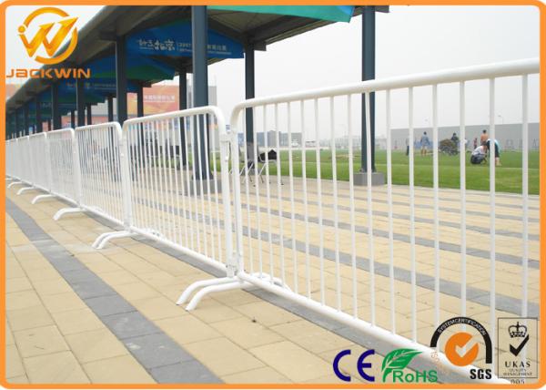 Temporary Galvanized Security 2M Pedestrian Barriers for Event Hire