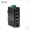 China ミニ産業用4ポート10/100/1000T 802.3at PoE + 1ポート100/1000X SFPイーサネットスイッチ、12〜48VDC入力および電圧ブースター wholesale
