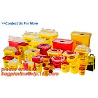 China Yellow Plastic Medical Sharp Container for needles, Health and Medicals use disposable 5L Sharp container, sharp contain on sale