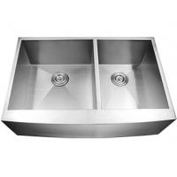 China Functional Double Bowl Workstation Apron Front Farmhouse Sink 10'' Depth on sale