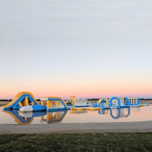 China Inflatable Commercial Water Splash Park / Floating Water Playground Equipment In Australia supplier