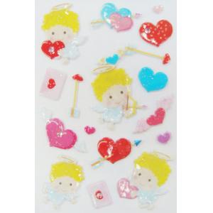 Interesting Valentine Kawaii 3d Stickers , Love Heart Stickers For Promotional