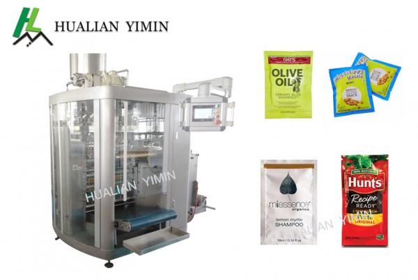 Four Side Sealing Multi Line Shampoo sachet paste material Packing Machine