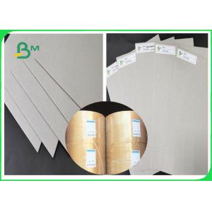 China FSC 1MM 1.5MM 2MM Grey Chipboard Paper / Grey Cardboard Not Easy To Deform wholesale