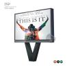 China highway standing LED screen static lightbox with triangle structure stand wholesale