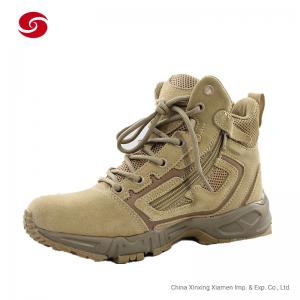China Light Weight MID Upper Military Combat Shoes Desert Boots For Army supplier