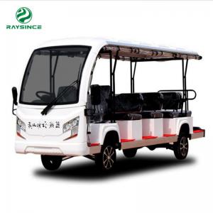 Qingdao Wholesales price city bus New Energy electric sightseeing car with enclosed door