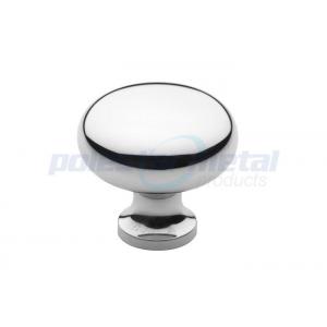 Zinc Alloy Polished Chrome Cabinet Handles And Knobs / Round Drawer Knobs