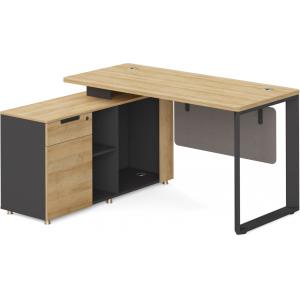 Bali Furniture 1.4M Melamine Office Desk With Metal Legs For Office