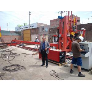 China Automatically Big Pole Pipe Making Machine / Pipe Close And Welding Machine supplier