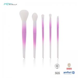 China Travel Size OEM OBM ODM pink makeup brush set With Synthetic Hair supplier