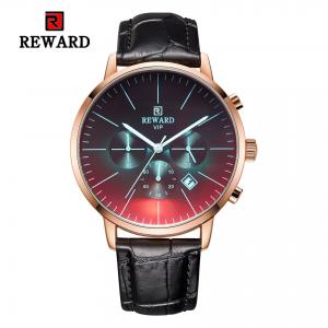 China Chinese wholeasale 45mm big dial black leather strap mens metal watches supplier
