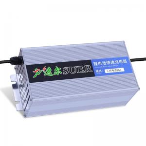 China Constant Current Fireproof  Battery 24V Lithium Ion Charger With LED Indicators supplier