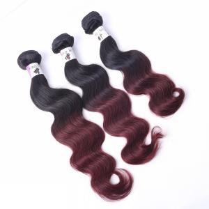 China High quality AAAAAA no shedding Unprocessed Virgin blonde Brazilian Ombre Hair Weft supplier
