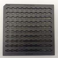 ESD Black ABS 4 Inch Chip Tray for Electronic Parts 0.2 Flatness