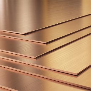 Factory Soft Copper Sheet 0.5mm Thick H59 SUS Metal Color Flat Surface