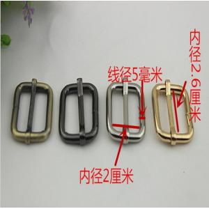 China Hot sales hanging brush anti brass color 26 mm iron adjust square ring adjustable buckle for bags supplier