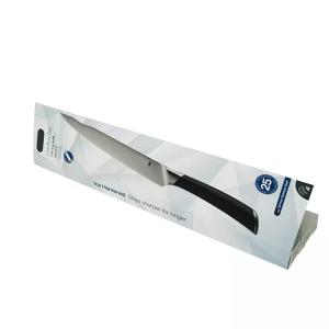 Logo Custom Printed  Recycled Paper Packaging Knife Boxes With Hook