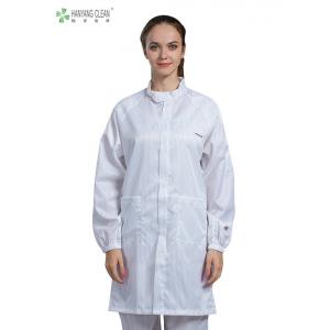 Autoclavable Sterilization Clean Room Coats With Carbon Fiber For Pharmaceutical Workshop