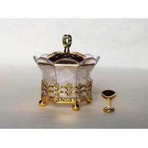 China T3-Arabia Exquisite Gold-plated Louhua Eight flowers Sugar bowl supplier