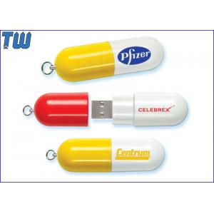 Custom Printing Plastic Medicine Pill USB 8GB Thumbdrive Stick