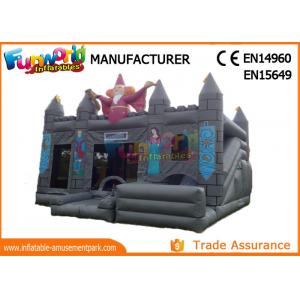 China Gray Kids Inflatable Castle / Blow Up Bouncer Slide For Kindergarten / Amusement Park supplier