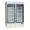 China Double Glass Door Commercial Refrigerator , Drink Display Cooler With LED Light Box wholesale