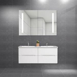 Modern European Bathroom Vanity With Double Sink 118*46*47cm