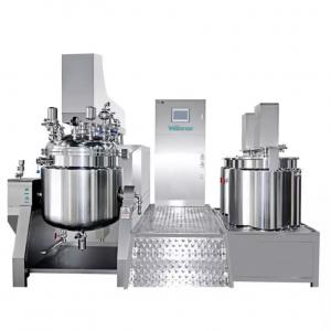 Multipurpose Vacuum Emulsifying Mixer , 65RPM Cosmetic Cream Mixing Machine