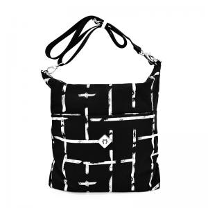 Fashion Style Crossbody Tote Handbag With Zipper Closure And Medium Size
