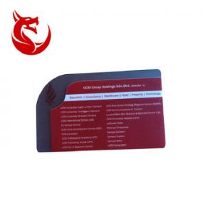 China High quality non-standard size special shape business card plastic business card supplier