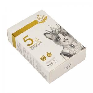 250GSM 1000pcs Nutritional Supplement Packaging Bronzing Custom For Pet 275GSM