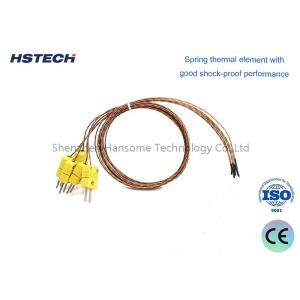 NiCrSi-NiSi WRM N Thermocouple with Connector TD Plugs SR Type Ceramic Plastic for Industrial