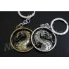 China Dragon Designed Zinc Alloy Metal Key Chains Metal Keyrings Antique Gold Silver Plating wholesale