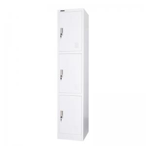 China Bedroom Furniture 3 Door Steel Locker Metal Gym Lockers With Adjustable Shelf supplier
