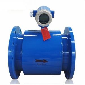 High Temperature Liquid Electro Magnetic Flow Meter DN400 Flange Withh 4-20mA RS485 24VDC Converter
