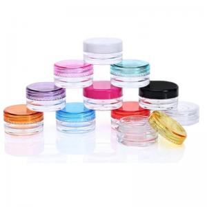 China Colorful Plastic Cosmetic Jars For Cream Lotion Packing 5g 10g 15g supplier