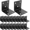 China DIY L Shelf Brackets Fireplace Mantel Brackets Heavy Duty Black Large Corner Bracket wholesale