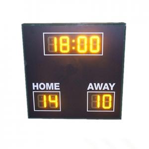 China 8 Digits Simple Function LED Football Scoreboard With Wire Controller supplier