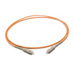 Simplex 3.0mm Om2 Patch Cord , Sc Upc To Sc Upc Multimode Fiber Optic Cable