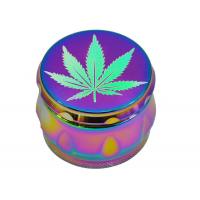 China 53mm Zinc Alloy Herb Grinder / Cool Weed Grinders Pineapple Western Style on sale