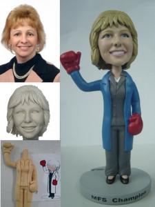 China Polyresin bobble head custom figurine on sale 