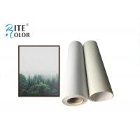 China Matte Inkjet Digital Large Format Printing Canvas Polyester Print Fabric 220Gsm on sale