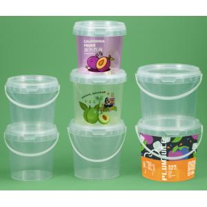 Lid Available Plastic Food Bucket For Food Storage With Customizable Logo